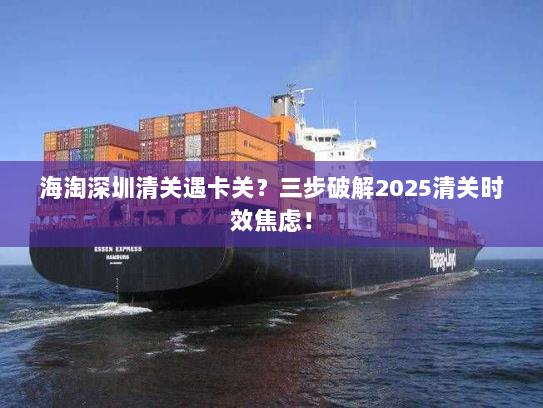海淘深圳清关遇卡关?三步破解2025清关时效焦虑! 海淘深圳清关遇卡关?三步破解2025清关时效焦虑!