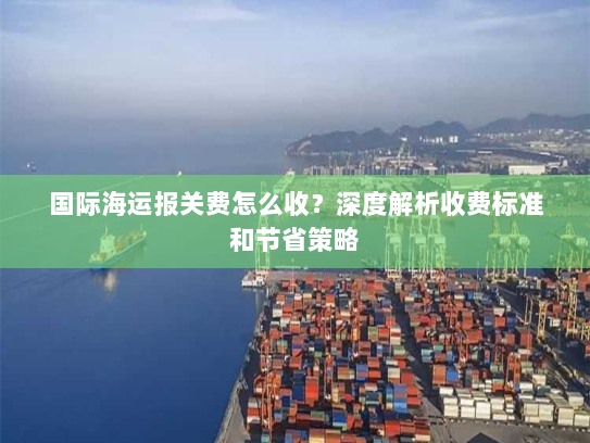 国际海运报关费怎么收?深度解析收费标准和节省策略 国际海运报关费怎么收?深度解析收费标准和节省策略