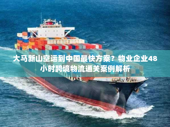 大马新山空运到中国最快方案?物业企业48小时跨境物流通关案例解析 大马新山空运到中国最快方案?物业企业48小时跨境物流通关案例解析