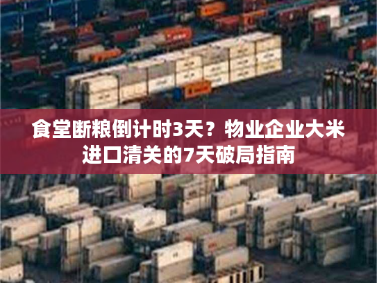 食堂断粮倒计时3天？物业企业大米进口清关的7天破局指南
