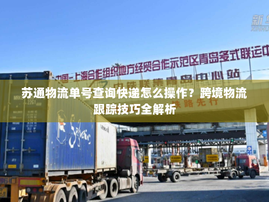 苏通物流单号查询快递怎么操作?跨境物流跟踪技巧全解析 苏通物流单号查询快递怎么操作?跨境物流跟踪技巧全解析