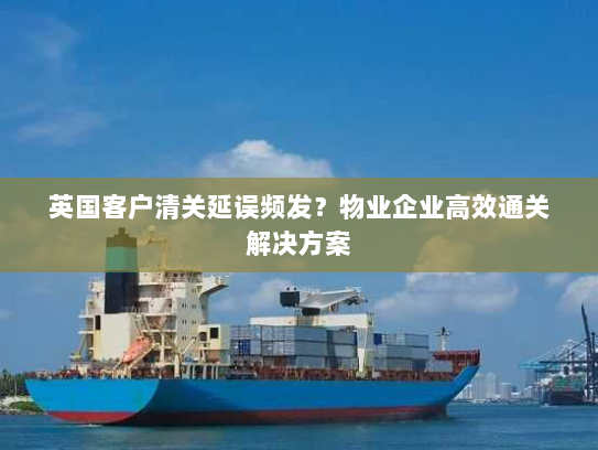 英国客户清关延误频发？物业企业高效通关解决方案