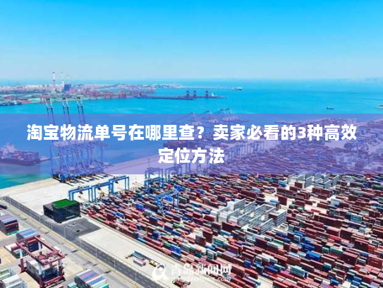 淘宝物流单号在哪里查？卖家必看的3种高效定位方法