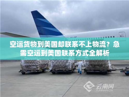 空运货物到美国却联系不上物流？急需空运到美国联系方式全解析