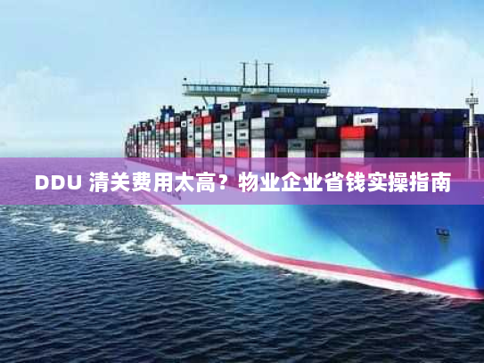 DDU 清关费用太高？物业企业省钱实操指南