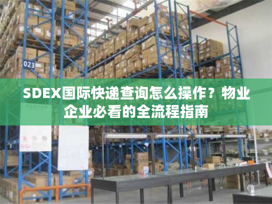 SDEX国际快递查询怎么操作？物业企业必看的全流程指南