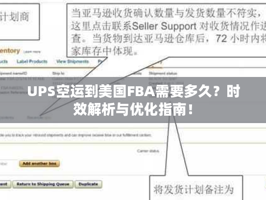 UPS空运到美国FBA需要多久？时效解析与优化指南！