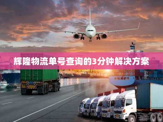 辉隆物流单号查询的3分钟解决方案