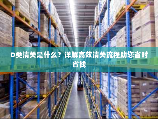D类清关是什么?详解高效清关流程助您省时省钱 D类清关是什么?详解高效清关流程助您省时省钱