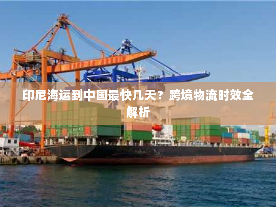 印尼海运到中国最快几天？跨境物流时效全解析