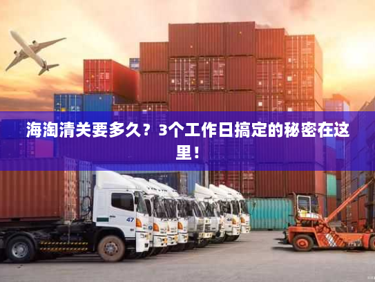 海淘清关要多久?3个工作日搞定的秘密在这里! 海淘清关要多久?3个工作日搞定的秘密在这里!
