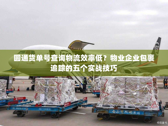 圆通货单号查询物流效率低？物业企业包裹追踪的五个实战技巧