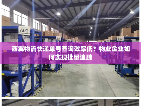 西翼物流快递单号查询效率低?物业企业如何实现批量追踪 西翼物流快递单号查询效率低?物业企业如何实现批量追踪