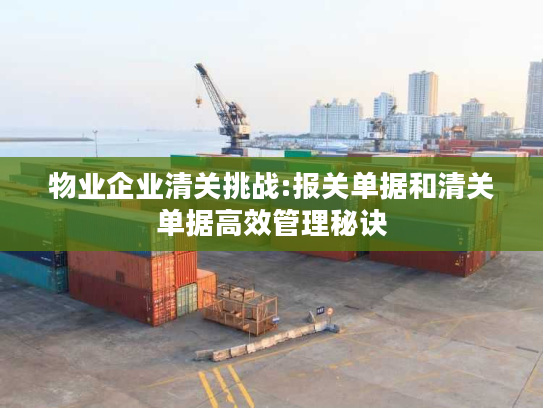 物业企业清关挑战:报关单据和清关单据高效管理秘诀