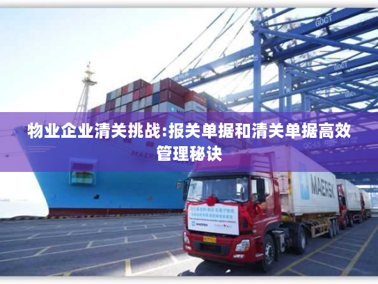 物业企业清关挑战:报关单据和清关单据高效管理秘诀