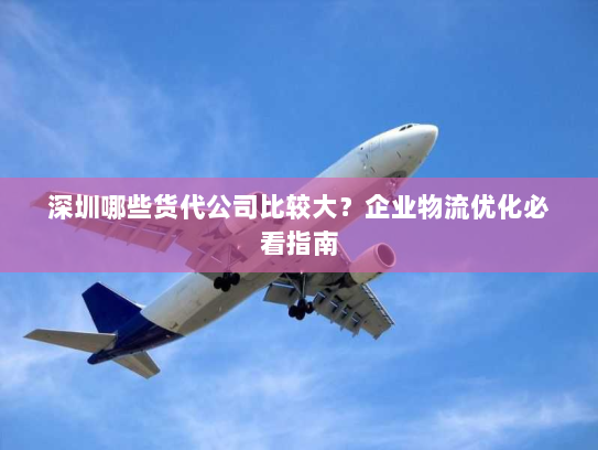 深圳哪些货代公司比较大？企业物流优化必看指南