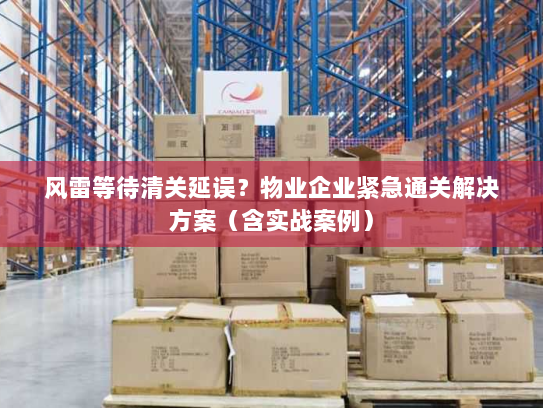 风雷等待清关延误?物业企业紧急通关解决方案(含实战案例) 风雷等待清关延误?物业企业紧急通关解决方案(含实战案例)
