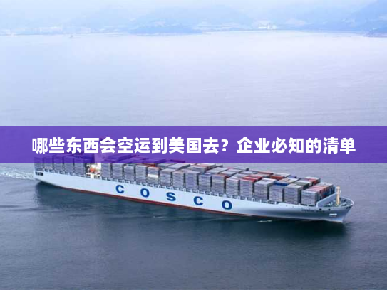哪些东西会空运到美国去?企业必知的清单 哪些东西会空运到美国去?企业必知的清单
