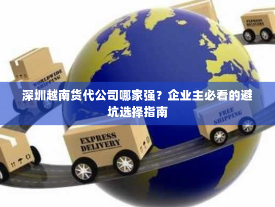 深圳越南货代公司哪家强?企业主必看的避坑选择指南 深圳越南货代公司哪家强?企业主必看的避坑选择指南