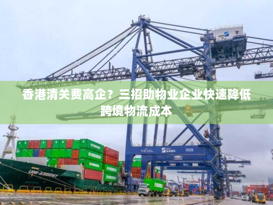 香港清关费高企？三招助物业企业快速降低跨境物流成本