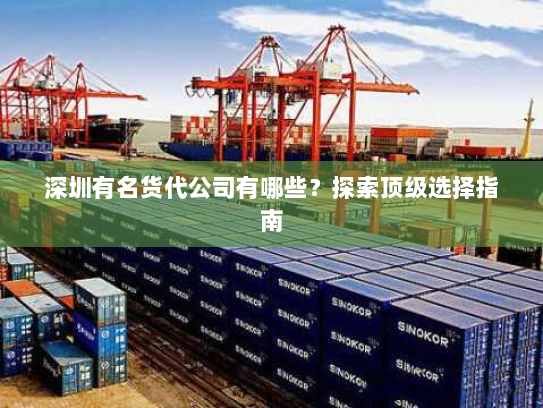 深圳有名货代公司有哪些?探索顶级选择指南 深圳有名货代公司有哪些?探索顶级选择指南