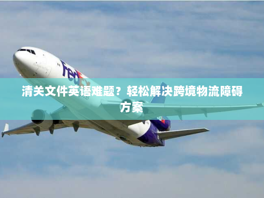 清关文件英语难题？轻松解决跨境物流障碍方案