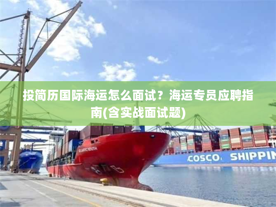 投简历国际海运怎么面试?海运专员应聘指南(含实战面试题) 投简历国际海运怎么面试?海运专员应聘指南(含实战面试题)