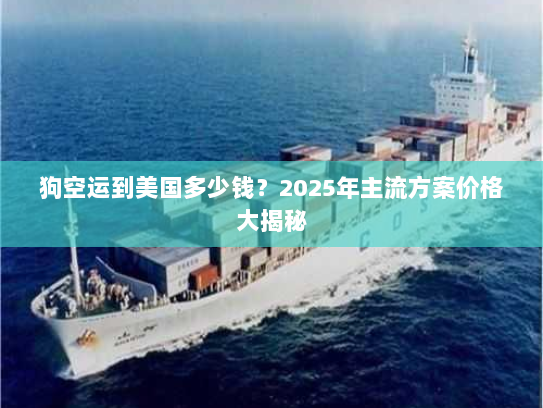 狗空运到美国多少钱?2025年主流方案价格大揭秘 狗空运到美国多少钱?2025年主流方案价格大揭秘