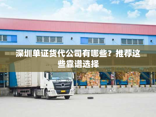 深圳单证货代公司有哪些？推荐这些靠谱选择