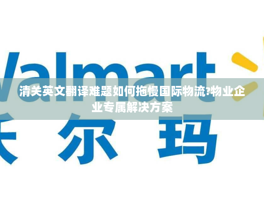 清关英文翻译难题如何拖慢国际物流?物业企业专属解决方案 清关英文翻译难题如何拖慢国际物流?物业企业专属解决方案