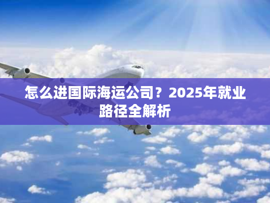 怎么进国际海运公司？2025年就业路径全解析