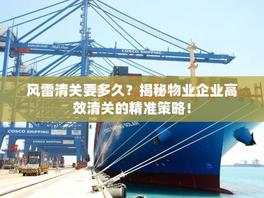 风雷清关要多久?揭秘物业企业高效清关的精准策略! 风雷清关要多久?揭秘物业企业高效清关的精准策略!