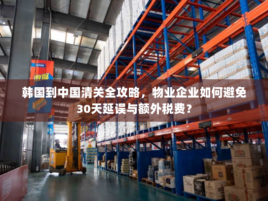 韩国到中国清关全攻略,物业企业如何避免30天延误与额外税费? 韩国到中国清关全攻略,物业企业如何避免30天延误与额外税费?