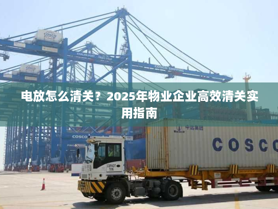 电放怎么清关？2025年物业企业高效清关实用指南