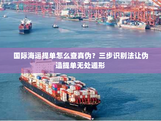 国际海运提单怎么查真伪？三步识别法让伪造提单无处遁形