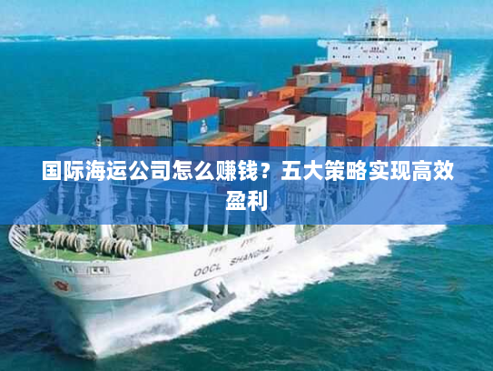 国际海运公司怎么赚钱？五大策略实现高效盈利