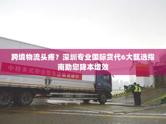 跨境物流头疼？深圳专业国际货代6大甄选指南助您降本增效