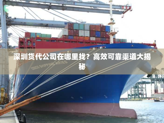 深圳货代公司在哪里找?高效可靠渠道大揭秘 深圳货代公司在哪里找?高效可靠渠道大揭秘