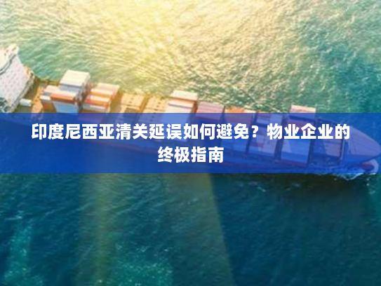 印度尼西亚清关延误如何避免?物业企业的终极指南 印度尼西亚清关延误如何避免?物业企业的终极指南