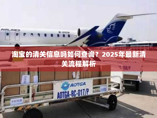 淘宝的清关信息吗如何查询？2025年最新清关流程解析