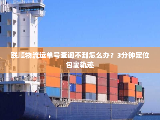 联顺物流运单号查询不到怎么办?3分钟定位包裹轨迹 联顺物流运单号查询不到怎么办?3分钟定位包裹轨迹
