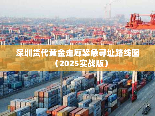 深圳货代黄金走廊紧急寻址路线图（2025实战版）