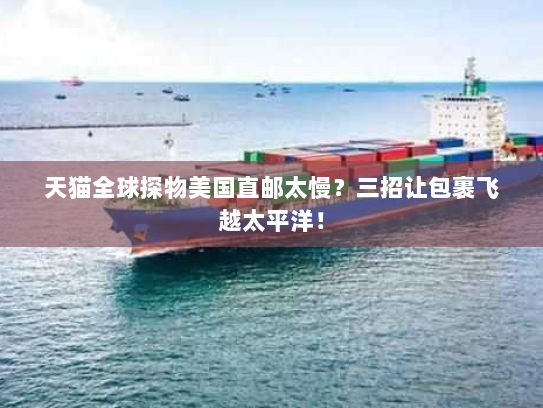 天猫全球探物美国直邮太慢?三招让包裹飞越太平洋! 天猫全球探物美国直邮太慢?三招让包裹飞越太平洋!