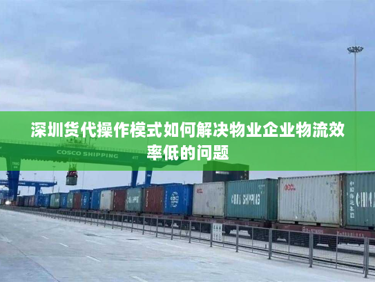 深圳货代操作模式如何解决物业企业物流效率低的问题 深圳货代操作模式如何解决物业企业物流效率低的问题