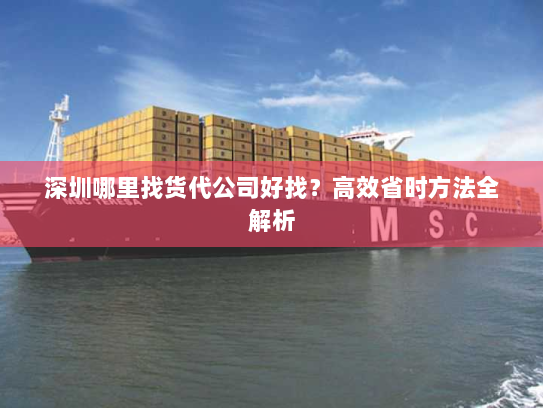 深圳哪里找货代公司好找?高效省时方法全解析 深圳哪里找货代公司好找?高效省时方法全解析