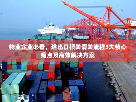 物业企业必看,进出口报关清关流程3大核心痛点及高效解决方案 物业企业必看,进出口报关清关流程3大核心痛点及高效解决方案