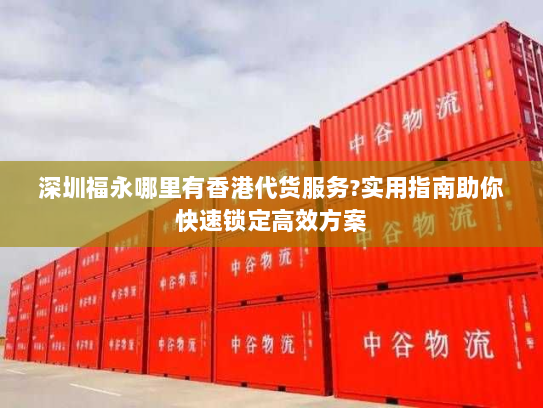 深圳福永哪里有香港代货服务?实用指南助你快速锁定高效方案 深圳福永哪里有香港代货服务?实用指南助你快速锁定高效方案