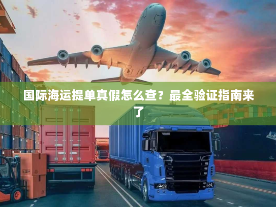 国际海运提单真假怎么查？最全验证指南来了