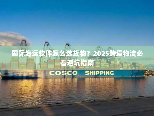 国际海运软件怎么选货物？2025跨境物流必看避坑指南