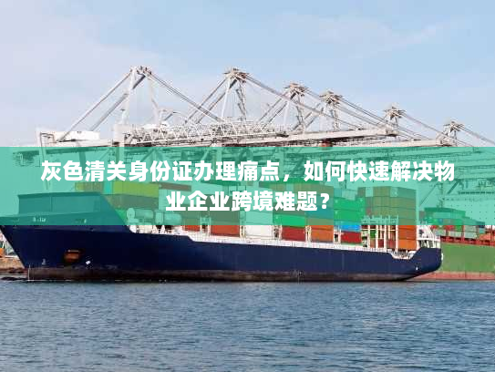 灰色清关身份证办理痛点,如何快速解决物业企业跨境难题? 灰色清关身份证办理痛点,如何快速解决物业企业跨境难题?